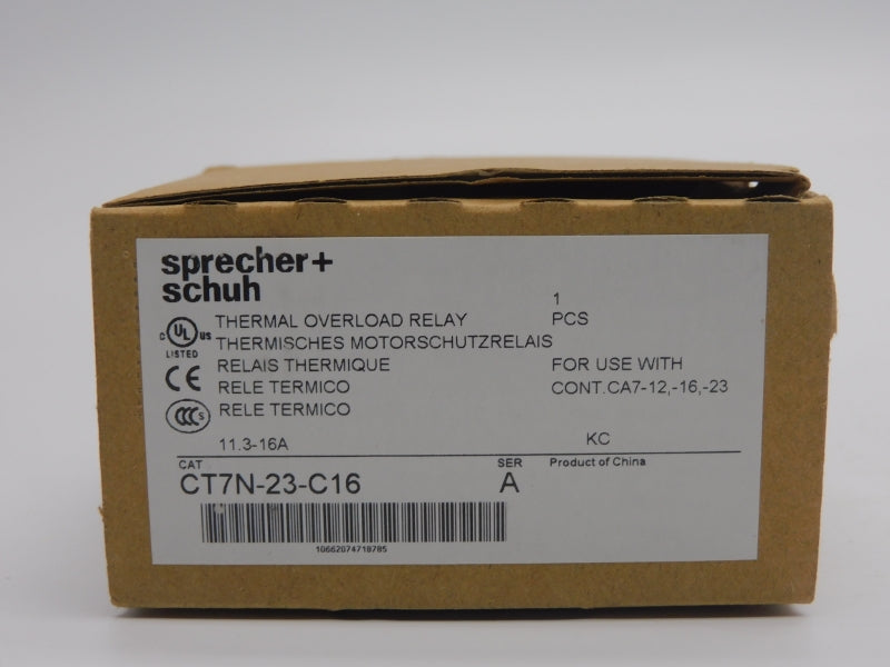 SPRECHER+SCHUH CT7N-23-C16 SER. A 1000V 11.3-16A NSMP