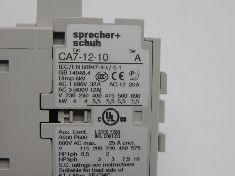 SPRECHER+SCHUH CA7-12-10-24Z SER. A 24V 32A NSMP