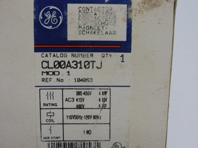 GENERAL ELECTRIC CL00A310TJ 110/120V NSMP