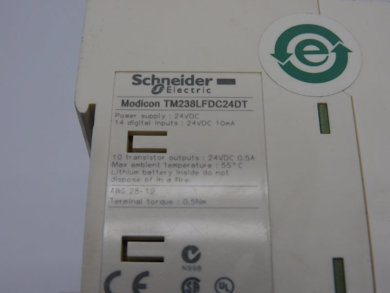 SCHNEIDER ELECTRIC TM238LFDC24DT 24VDC 0.5A (AS PICTURED) NSNP