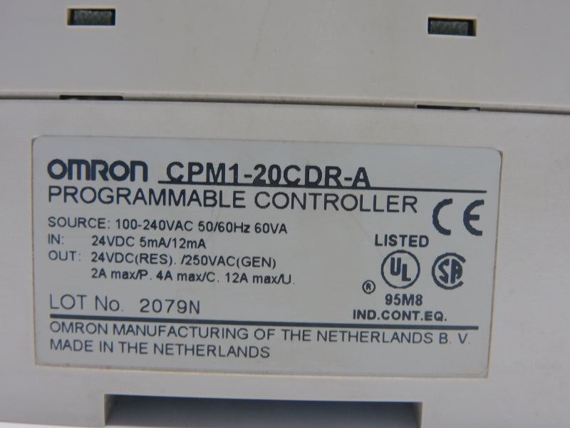 OMRON CPM1-20CDR-A 100-240VAC 12A NSNP