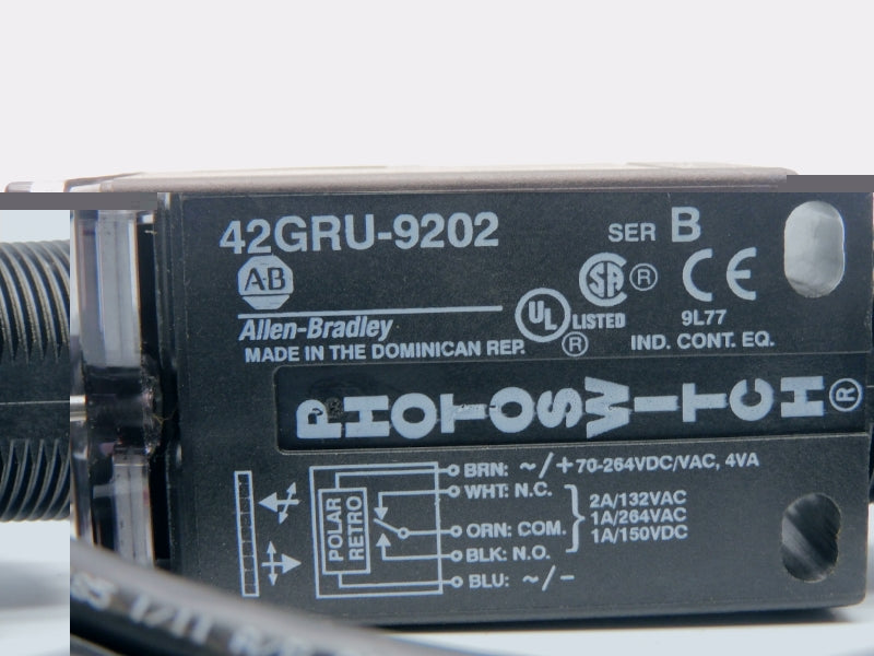 ALLEN BRADLEY 42GRU-9202 SER. B 70-264VDC/VAC 2A NSNP