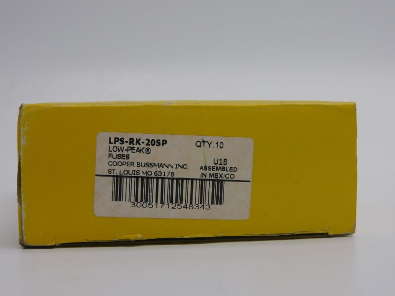COOPER BUSSMANN LPS-RK-20SP 600VAC 20A (PKG OF 10) NSMP