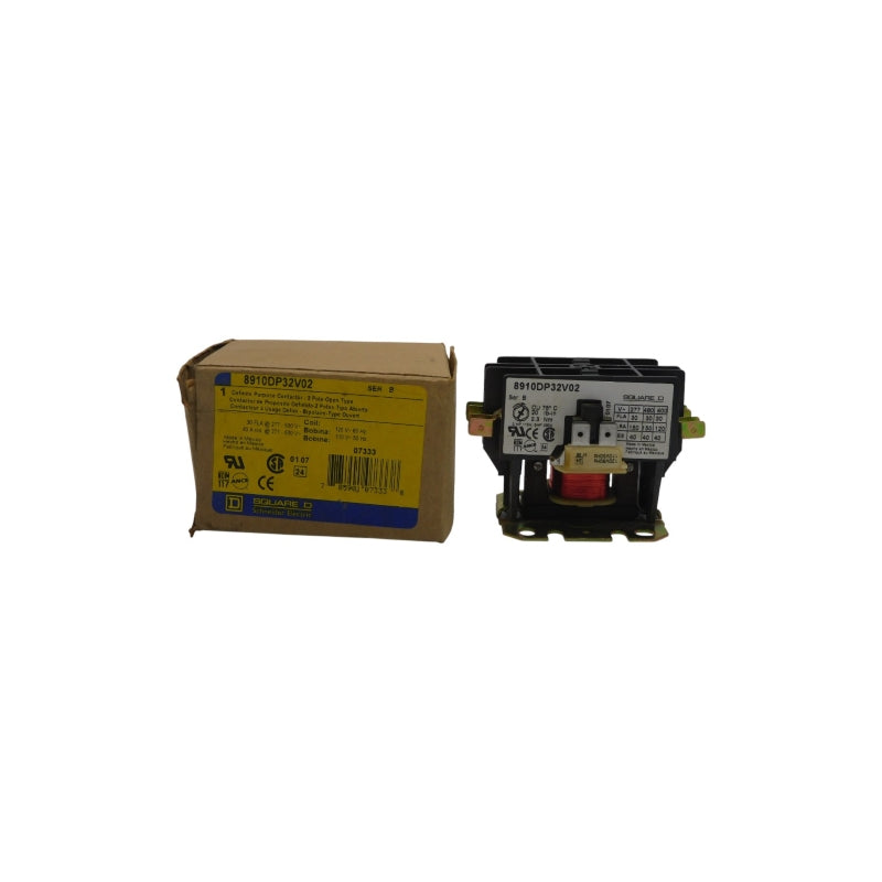 SQUARE D 8910DP32V02 SER. B 110/120V 30A NSMP