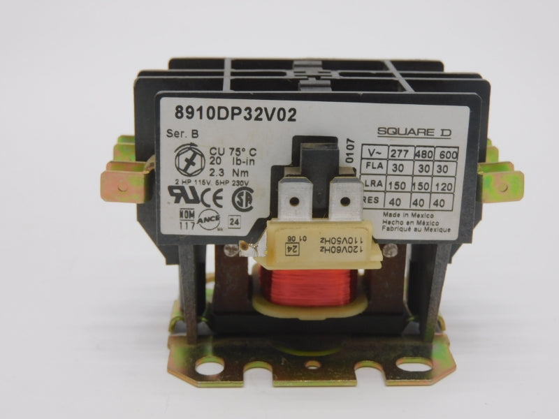 SQUARE D 8910DP32V02 SER. B 110/120V 30A NSMP