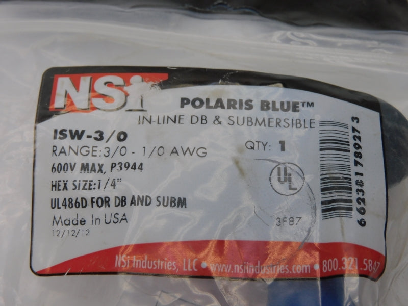 NSI ISW-3/0 600V 1/4" NSMP
