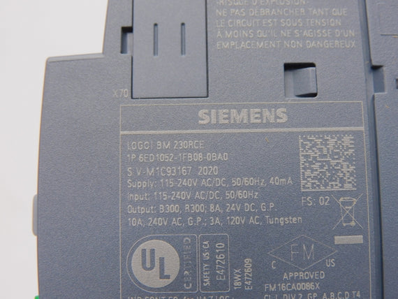 SIEMENS 6ED1052-1FB08-0BA0 F/W V1.82.02 115/240V 10A NSMP