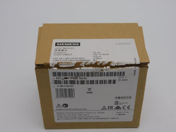 SIEMENS 6ED1052-1FB08-0BA0 F/W V1.82.02 115/240V 10A NSMP