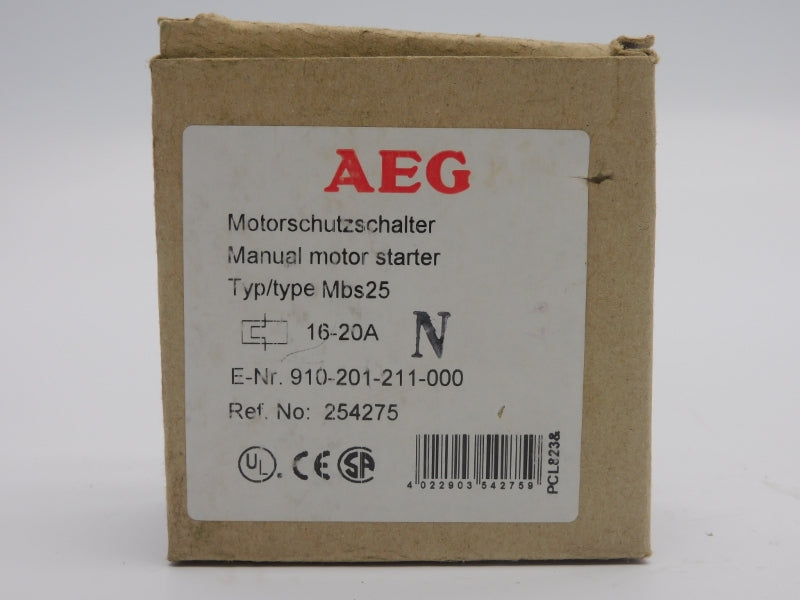 AEG 910-201-211-000 254275 600VAC 16-20A NSMP