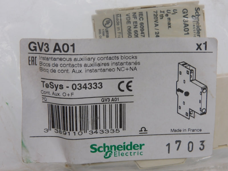 SCHNEIDER ELECTRIC GV3A01 NSMP