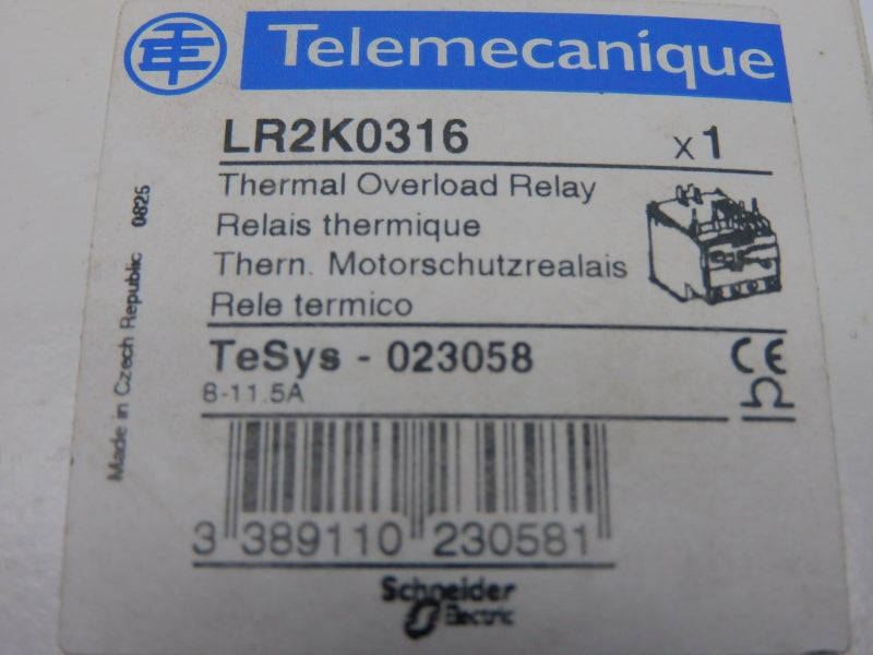 TELEMECANIQUE LR2K0316 8-11.5A NSMP