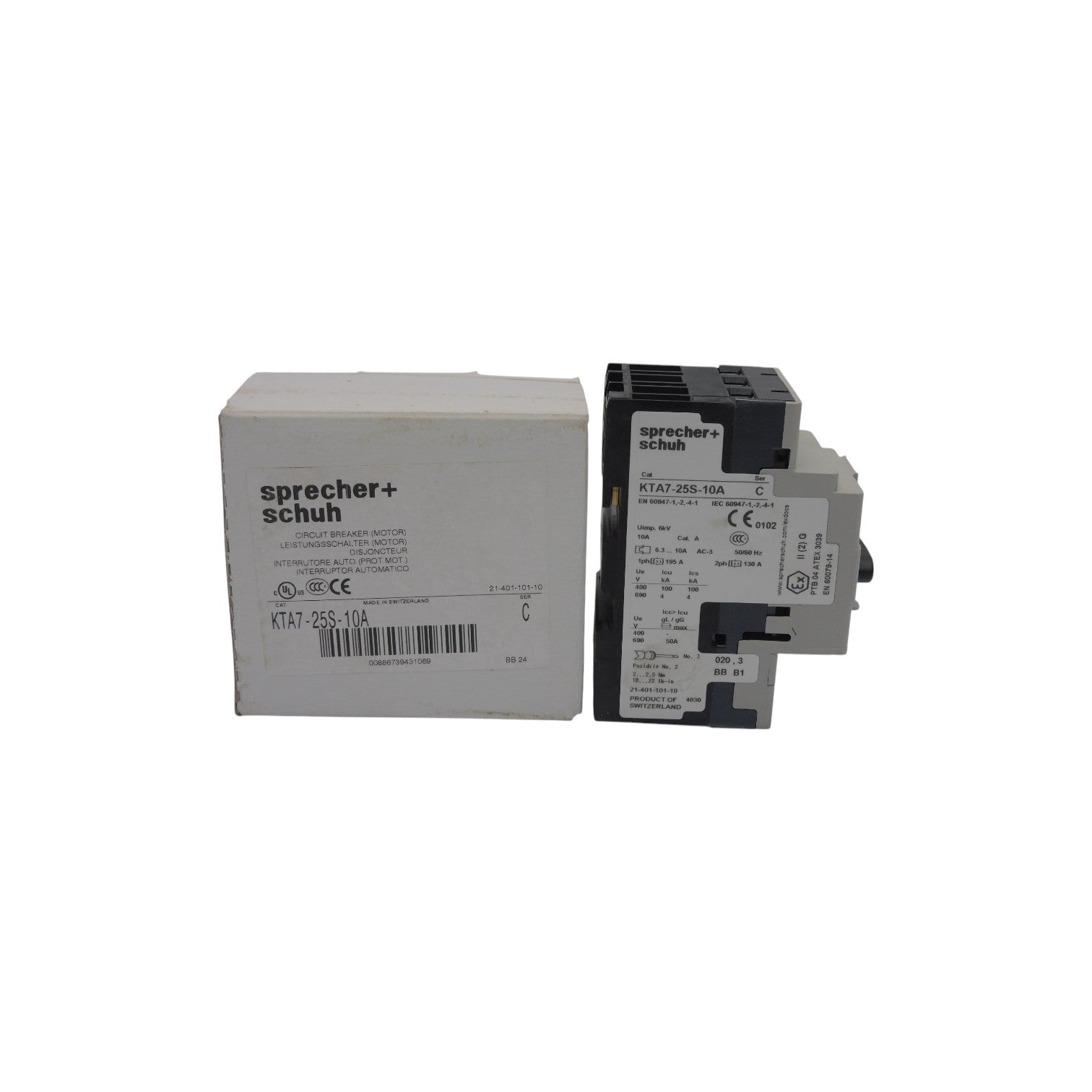 SPRECHER+SCHUH KTA7-25S-10A SER. C 690V 6.3-10A NSMP