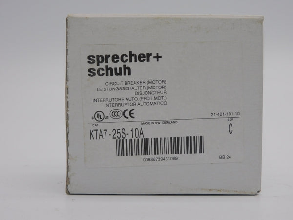 SPRECHER+SCHUH KTA7-25S-10A SER. C 690V 6.3-10A NSMP