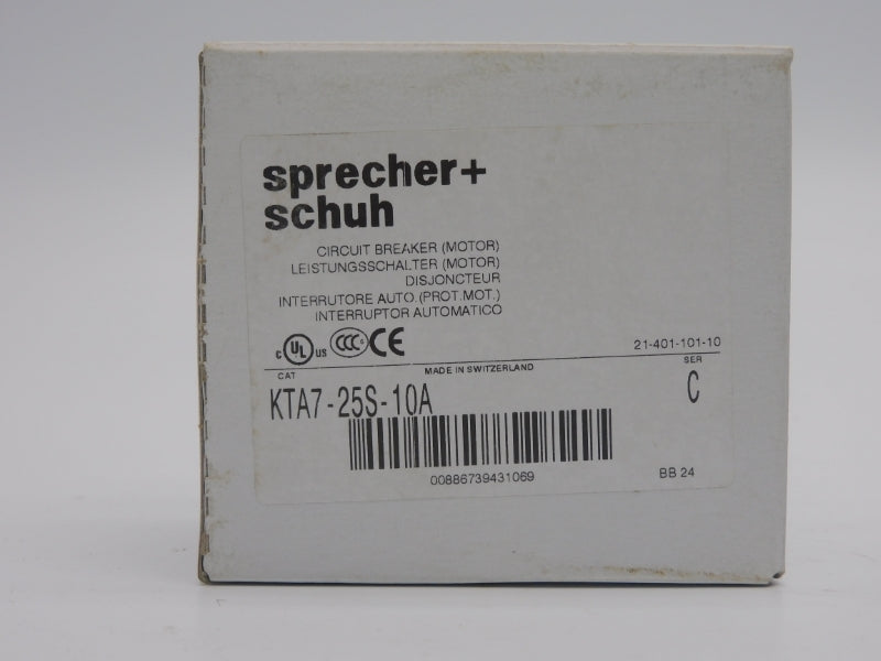 SPRECHER+SCHUH KTA7-25S-10A SER. C 690V 6.3-10A NSMP