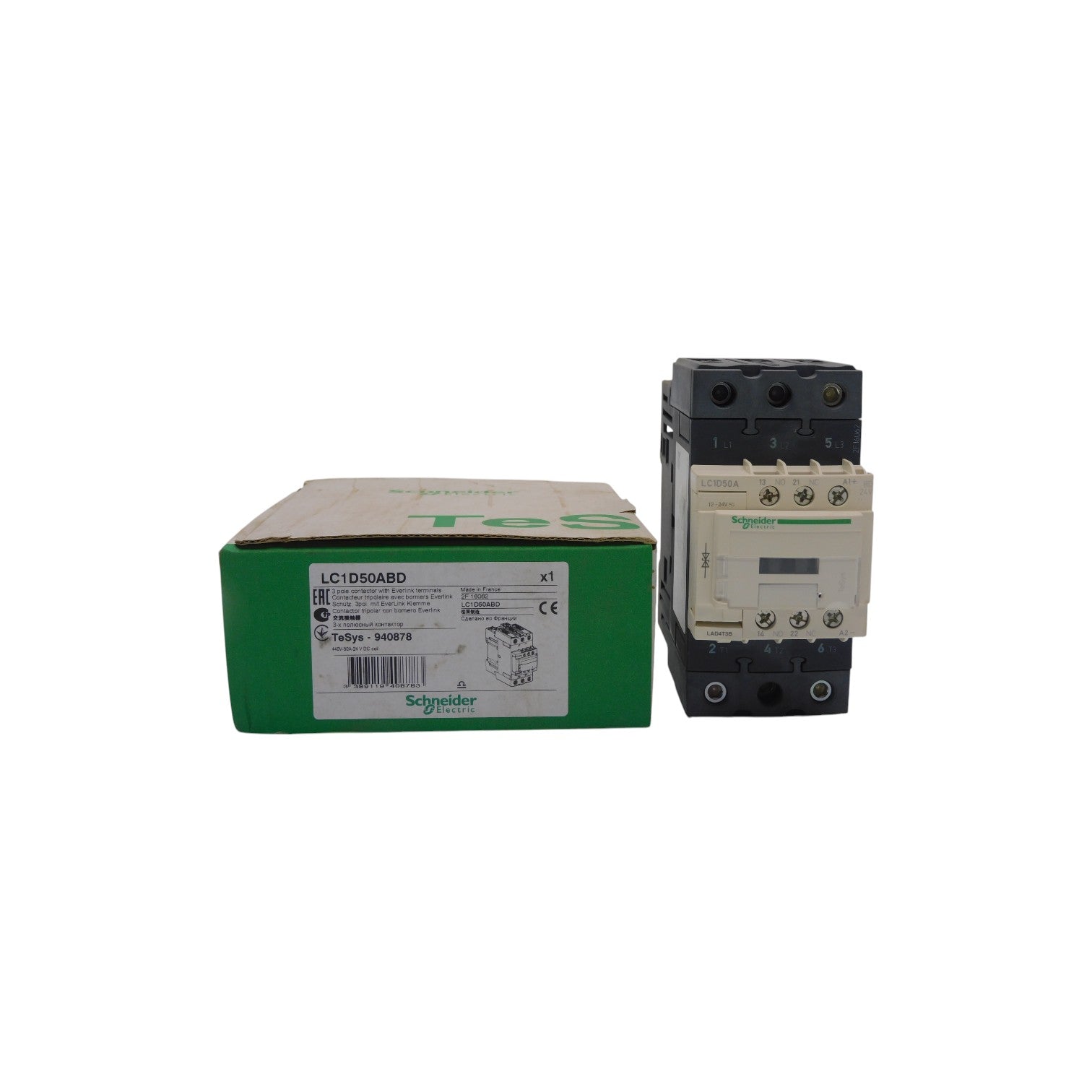 SCHNEIDER ELECTRIC LC1D50ABD 12-24V 50A NSMP