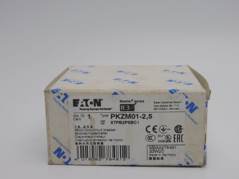 EATON PKZM01-2.5 XTPB2P5BC1 690V 1.6-2.5A NSMP