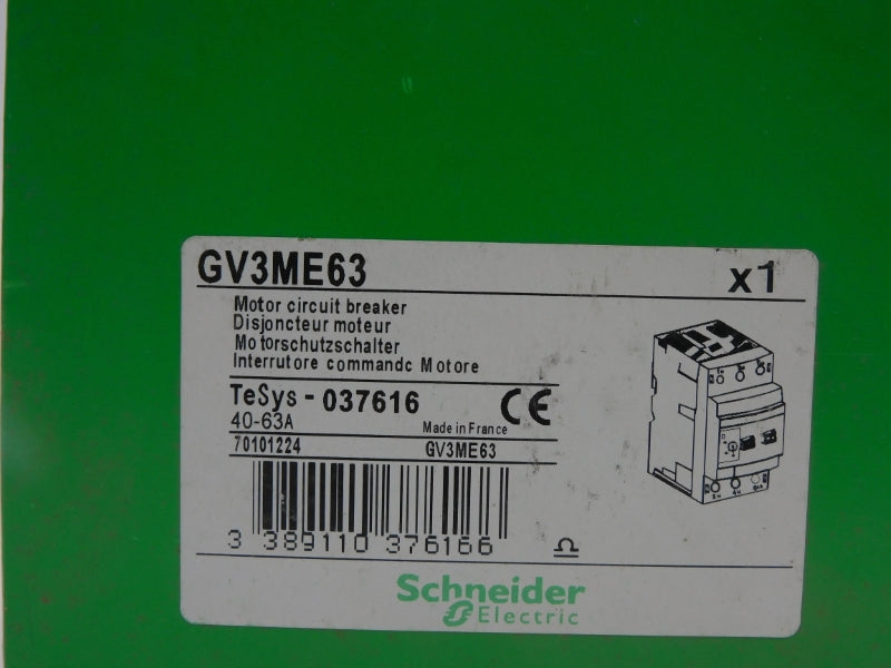 SCHNEIDER ELECTRIC GV3ME63 690V 40-63A NSMP
