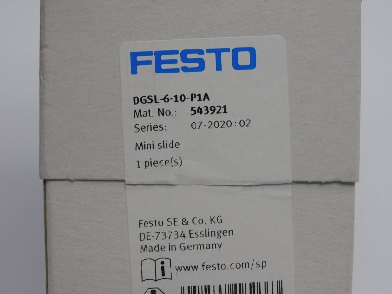 FESTO DGSL-6-10-P1A 543921 NSMP