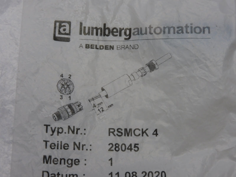 LUMBERG AUTOMATION RSMCK4 28045 NSMP