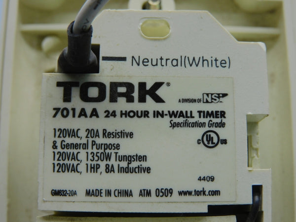 TORK 701AA 120VAC 20A 24H NSNP
