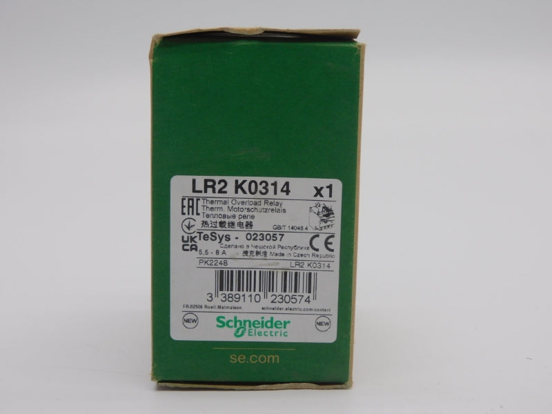 SCHNEIDER ELECTRIC LR2K0314 690V 5.5-8A (AS PICTURED) NSMP