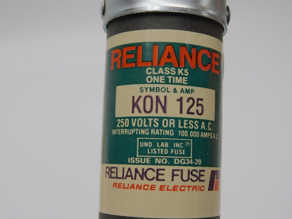 RELIANCE ELECTRIC KON125 250V 125A NSMP