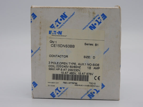EATON CE15DNS3BB SER. B1 220/240V 18A NSMP