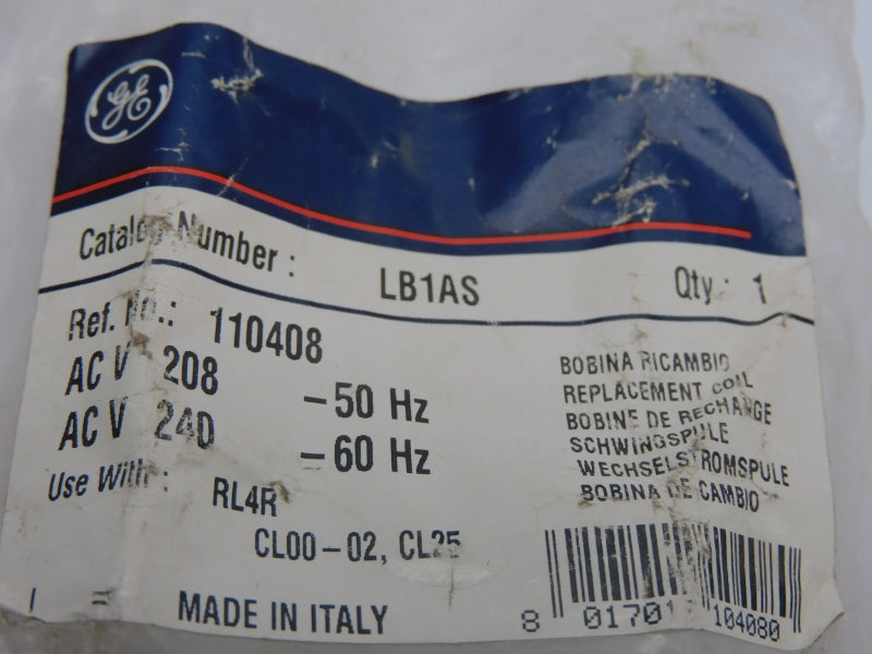 GENERAL ELECTRIC LB1AS 208/204VAC (AS PICTURED) NSMP
