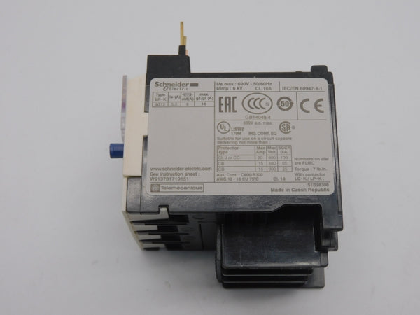 SCHNEIDER ELECTRIC LR2K0312 690V 3.7-5.5A NSNP