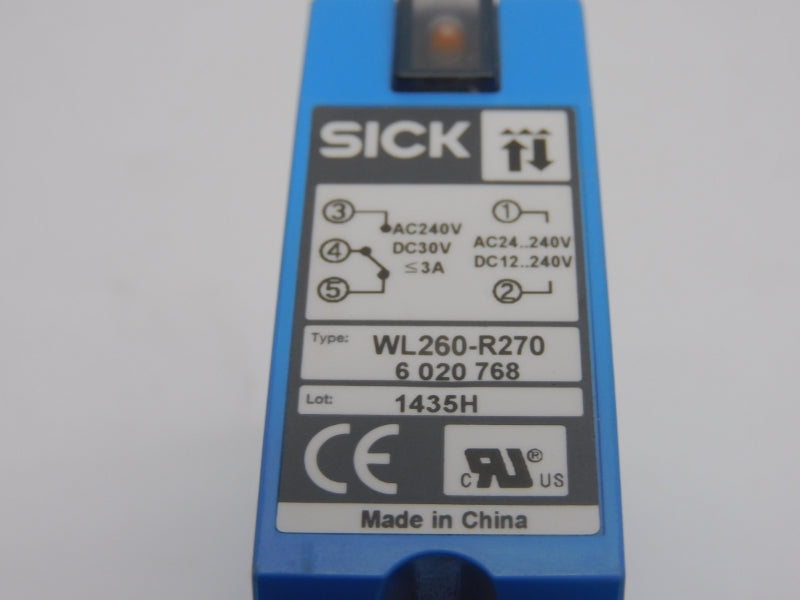 SICK WL260-R270 6020768 12-240VDC 3A NSNP