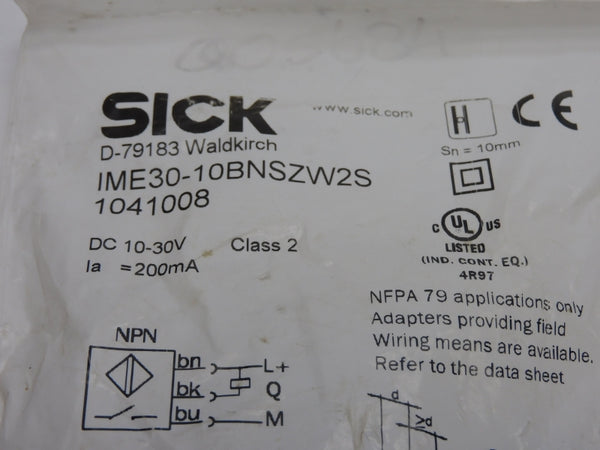 SICK IME30-10BNSZW2S 1041008 10-30VDC NSMP