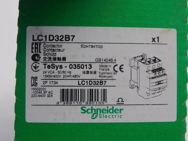 SCHNEIDER ELECTRIC LC1D32B7 24V NSFS