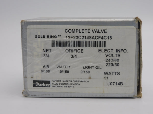 PARKER 12F23C2148ACF4C15 220/240V 0/150PSI 3/4" NSMP