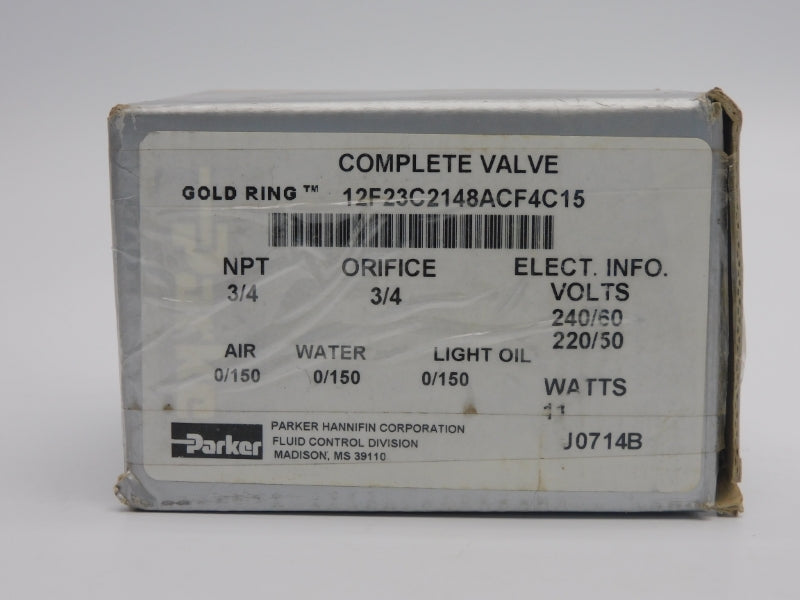 PARKER 12F23C2148ACF4C15 220/240V 0/150PSI 3/4" NSMP