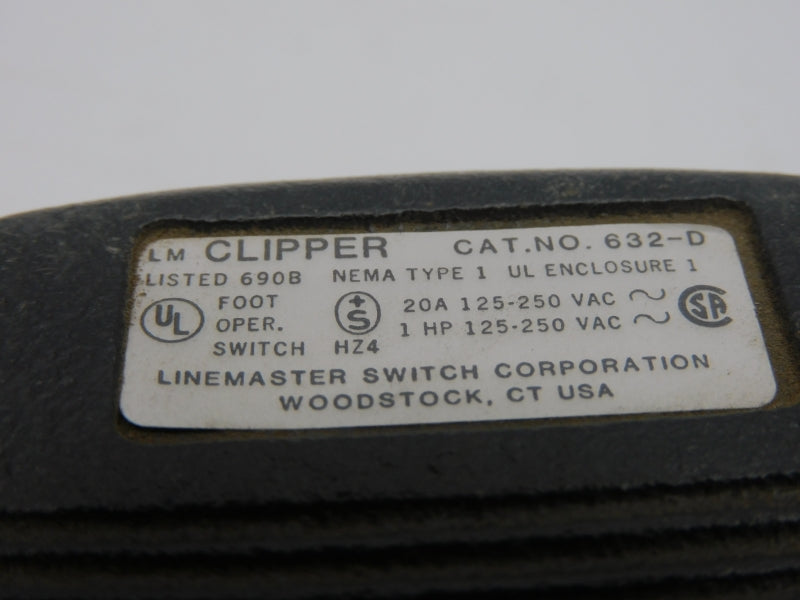 CLIPPER 632-D 125-250VAC 20A UNMP