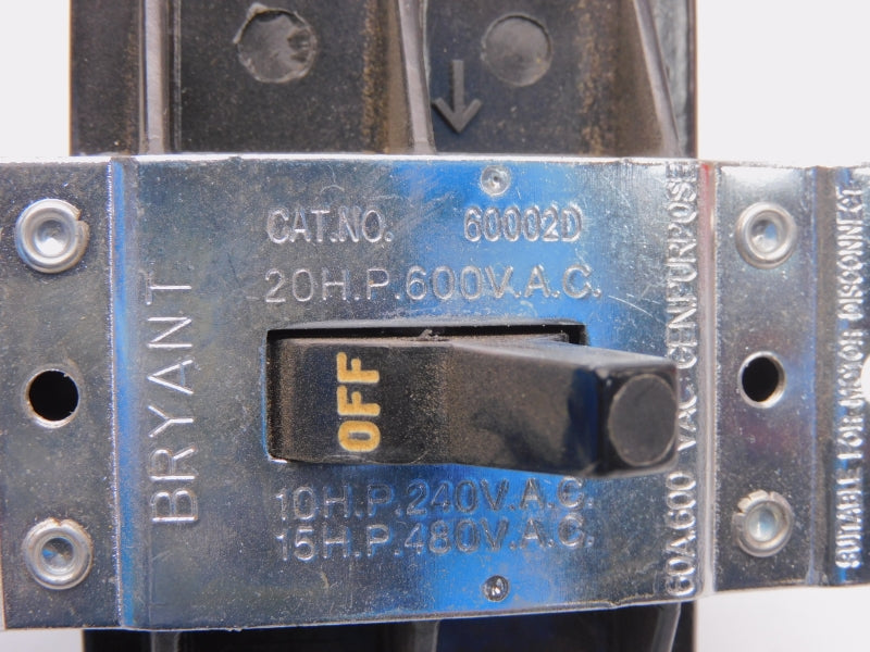 BRYANT 60002D 600VAC NSNP