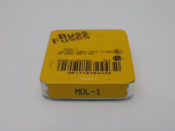 BUSSMAN MDL-1 125VAC 1A (PKG OF 5) NSMP
