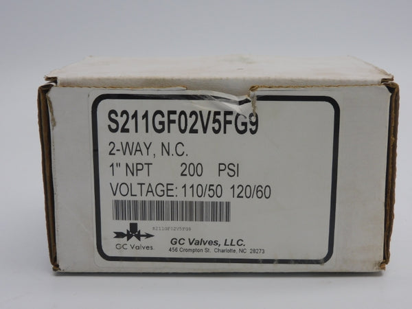 GC VALVES S211GF02V5FG9 110/120V 200PSI 1" NSMP
