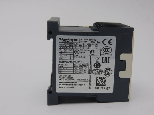 SCHNEIDER ELECTRIC LC1K0910G7 120V 20A NSMP