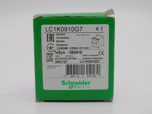 SCHNEIDER ELECTRIC LC1K0910G7 120V 20A NSMP