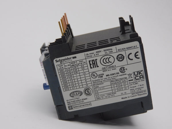 SCHNEIDER ELECTRIC LR2K0307 690V 1.2-1.8A (GREEN) NSMP