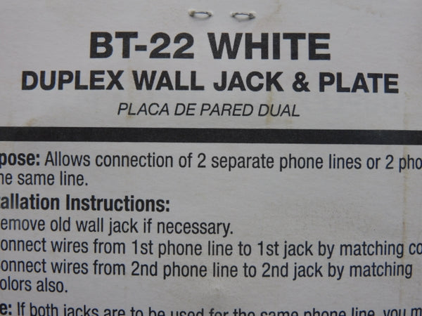 BLACK POINT PRODUCTS BT-22W NSMP