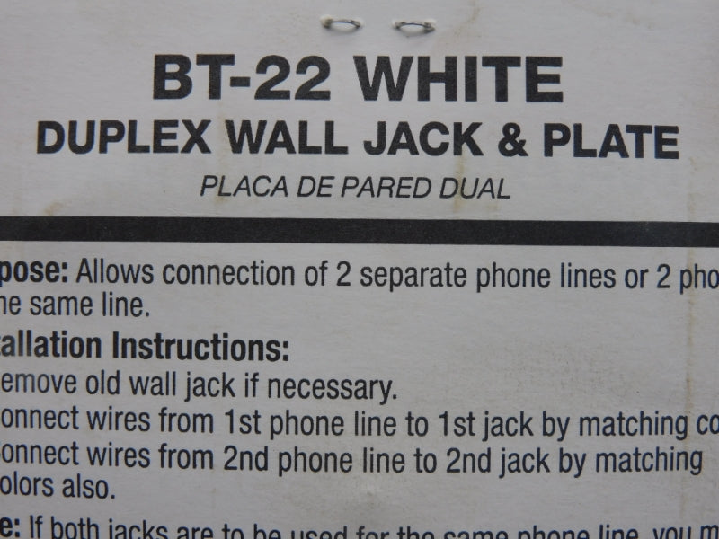 BLACK POINT PRODUCTS BT-22W NSMP