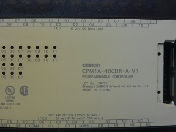 OMRON CPM1A-40CDR-A-V1 24VDC 20A UNMP