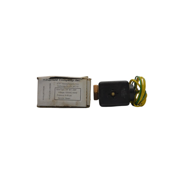 J.D. GOULD M-1-3EP 120VAC 5-50PSI 3/4" (AS PICTURED) NSMP