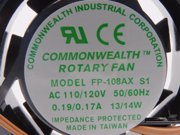 COMMONWEALTH FP-108AX 110/120VAC 0.19/0.17A NSMP