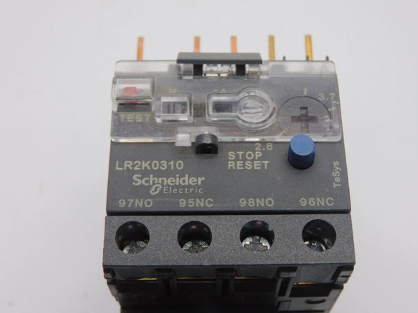 SCHNEIDER ELECTRIC LR2K0310 690V 2.6-3.7A (BLACK) UNMP