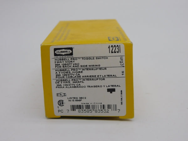 HUBBELL 1223I 120/277VAC 20A NSMP