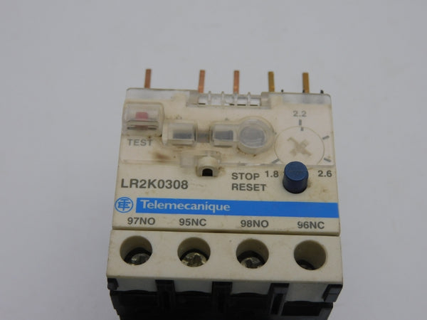 TELEMECANIQUE LR2K0308 690V 1.8-2.6A UNMP