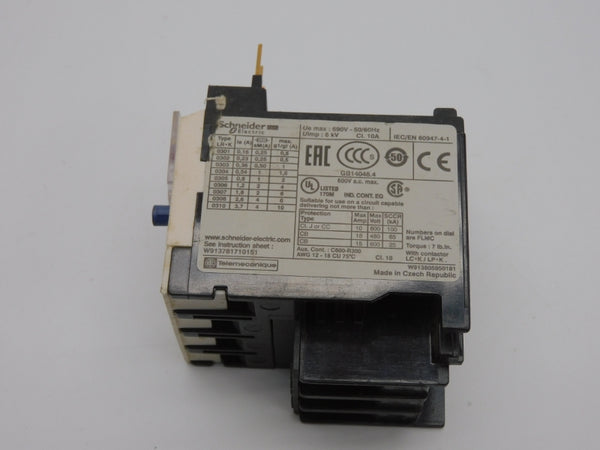 SCHNEIDER ELECTRIC LR2K0308 690V 1.8-2.6A UNMP